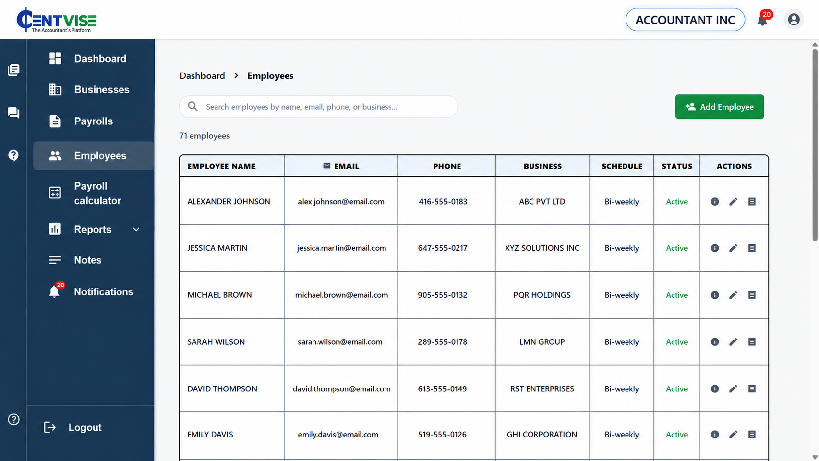 Employee Management screenshot